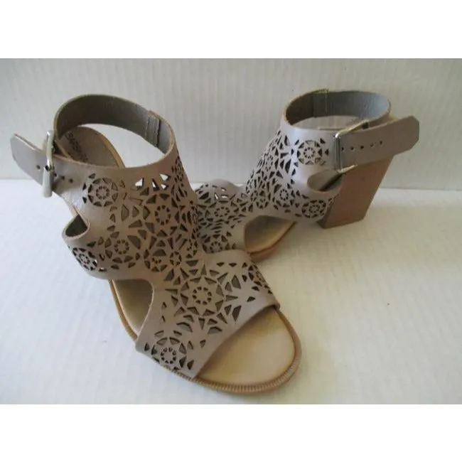 Taupe Cut Out Made In Italy Sandals Size Us