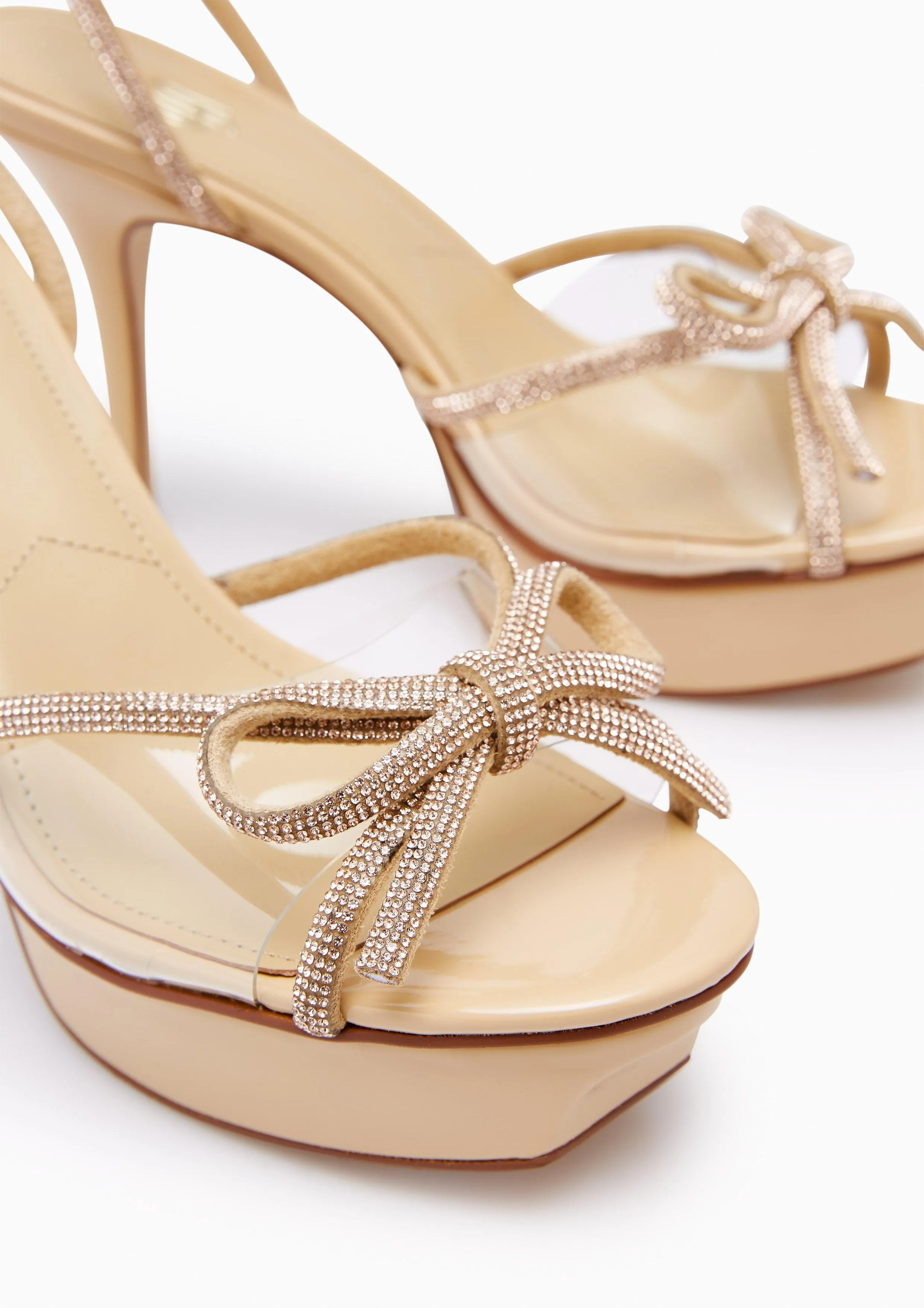 Tencer Infinite Platform Heels - Beige