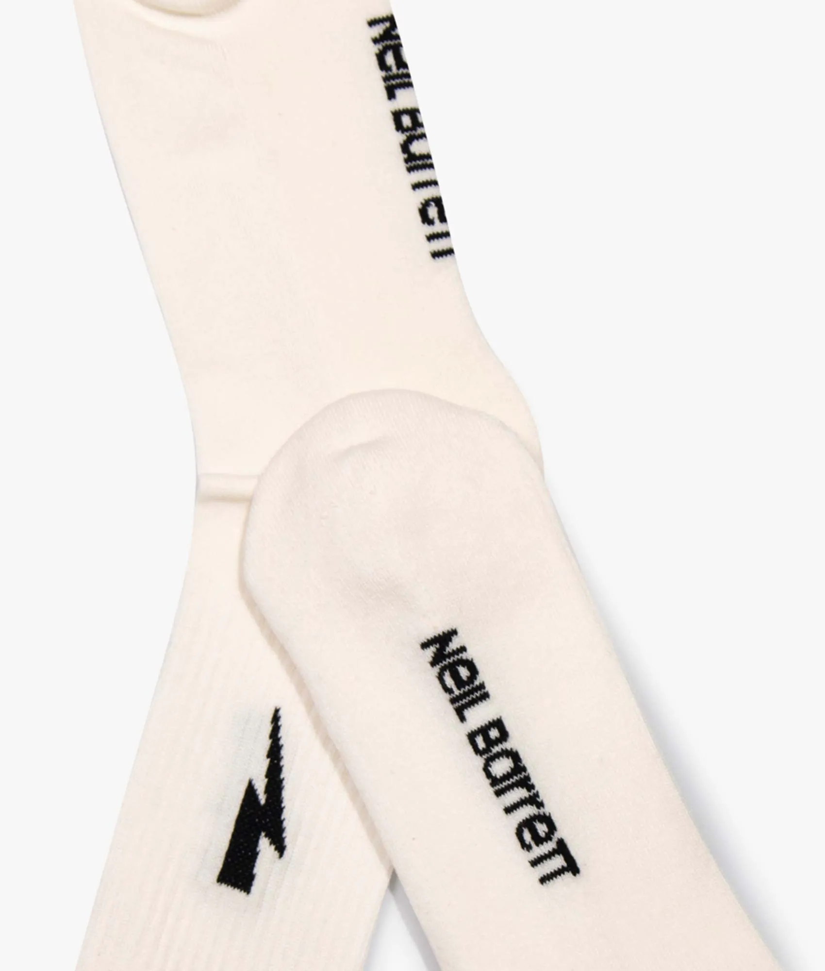 Thunderbolt-Intarsia Cotton Skate Socks