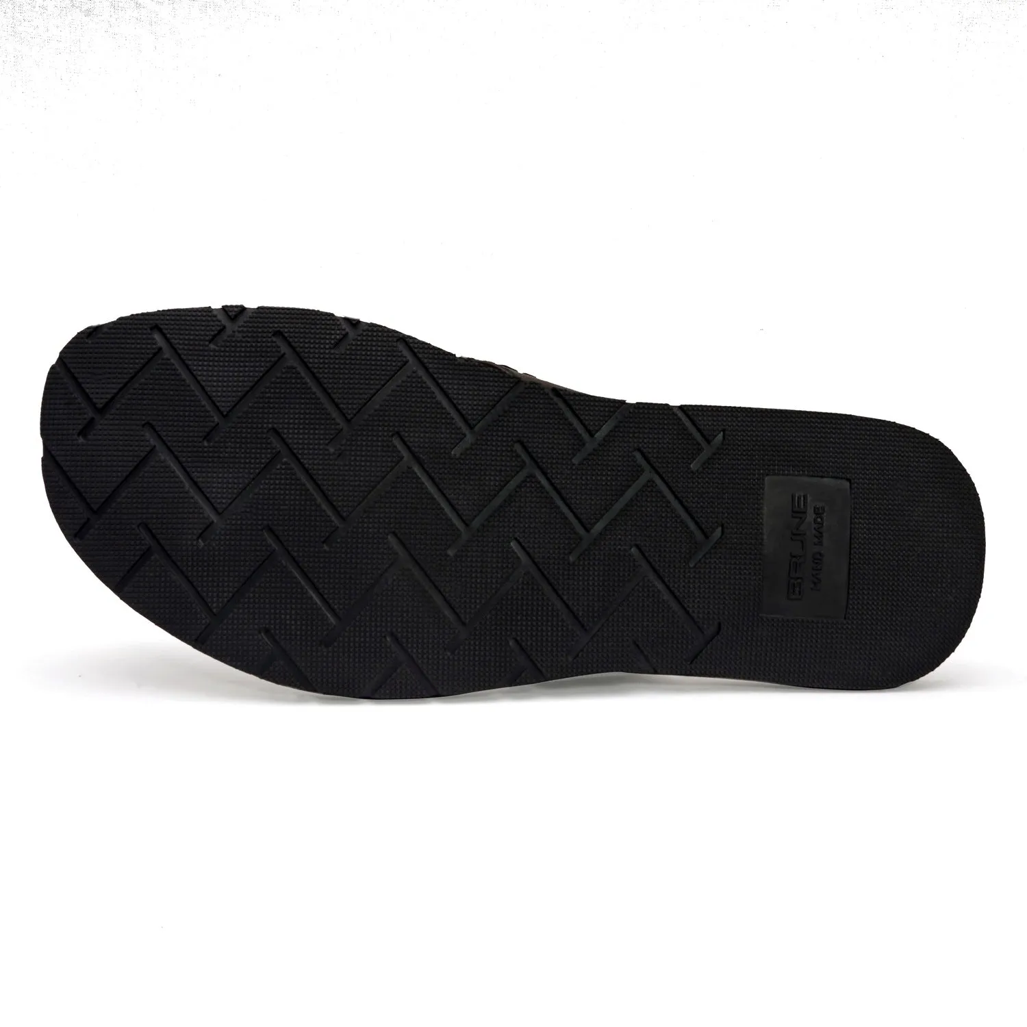 V-Strap Replaceable Lion Penny Slipper in Dark Brown Leather