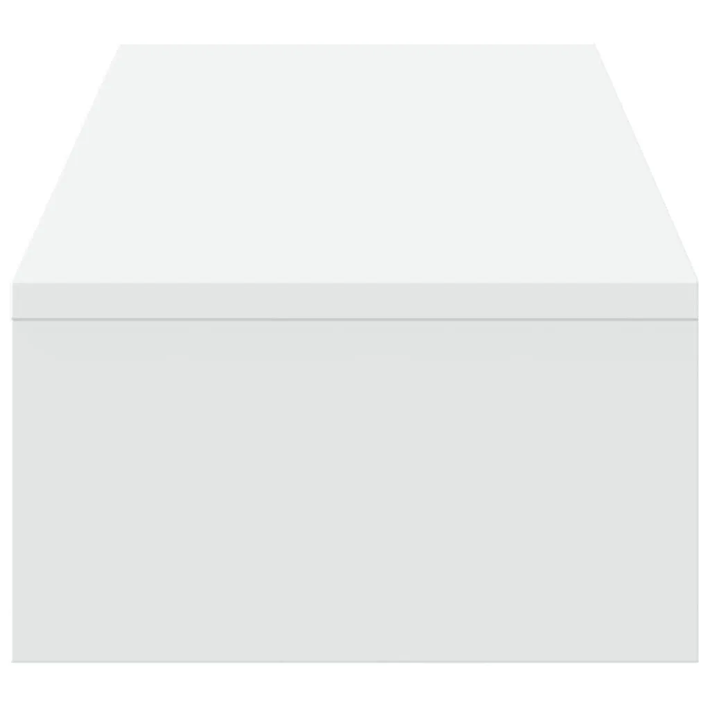 vidaXL Monitor Stand with Drawers White 100x27x15 cm Engineered Wood