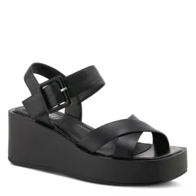 Women's Spring Step | Sweetjane Quarter Strap Sandals by Azura | Black