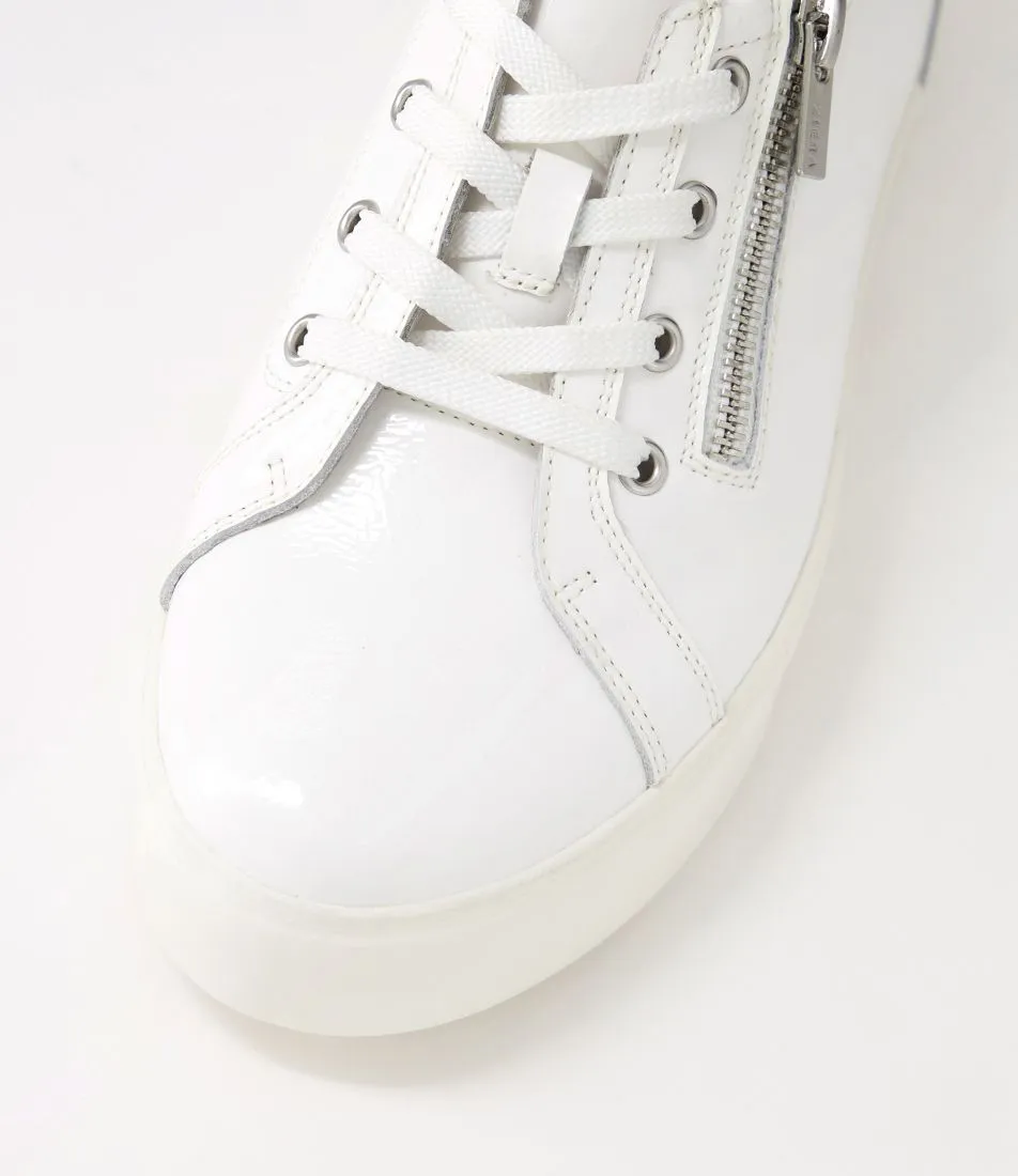 ZIERA AUDRY WHITE PATENT