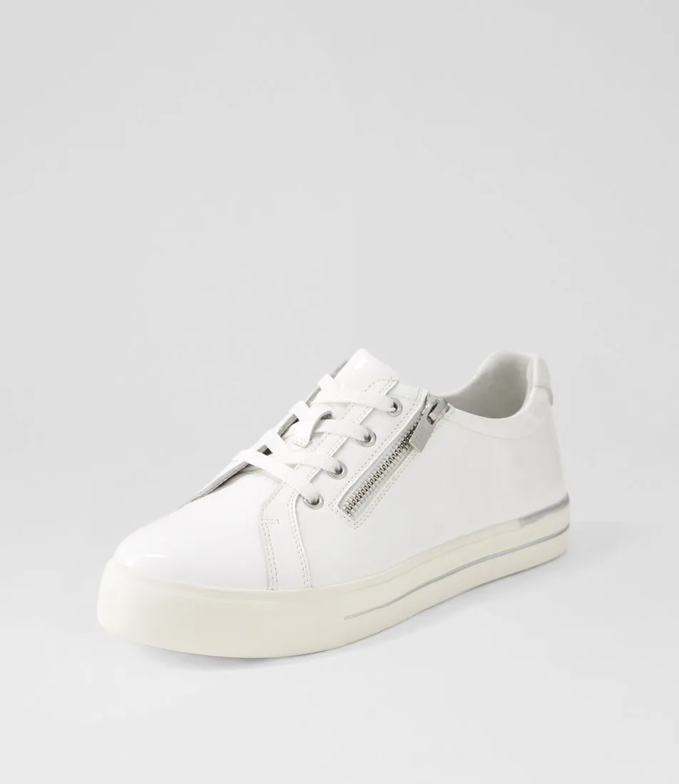 ZIERA AUDRY WHITE PATENT